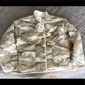 Light Quilted Camo Jacke